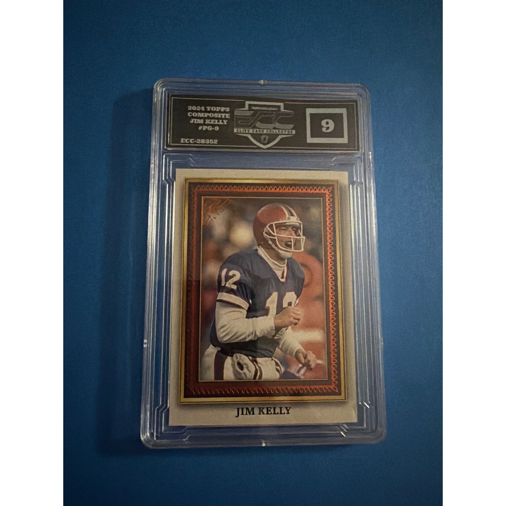 2024 Topps Composite Jim Kelly #PG-9 ECC 9 Mint  25/25 Buffalo‎ Bills